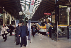 EuroStar Train in the Gare Du Nord in Paris, March 2004