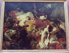 The Death of Sardanapalus by Delacroix in the Louvre, March 2004
