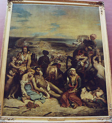 The Massacre at Chios by Delacroix in the Louvre, March 2004