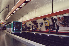 St. Michel Station on the Metro in Paris, March 2004