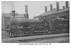 GCR class 12A 2-4-0 no.167 - circa 1920 LPC