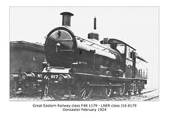 GER cl F48 060 1179 LNER cl J16 Doncaster 3 2 1924 WHW