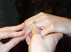 Amanda's Engagement Ring on Christmas, December 2007
