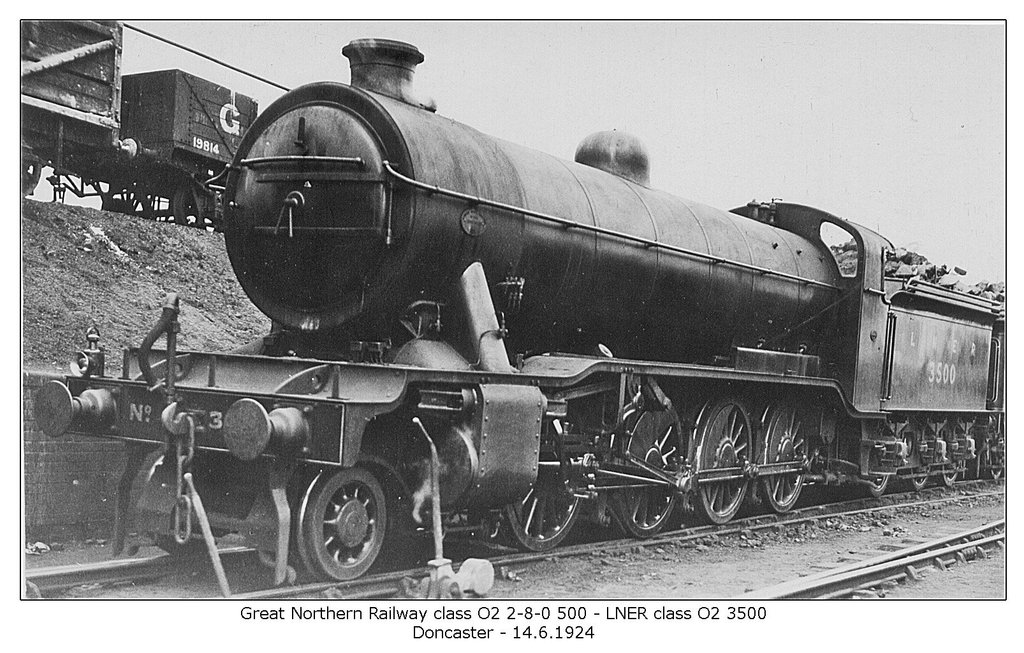 GNR cl O2 2 8 0 500 LNER cl O2 3500 Doncaster 14 6 1924 WHW