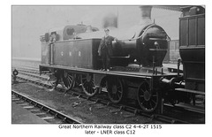 GNR class C2 4-4-2T no.1515 - LNER class C12