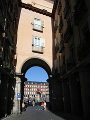 Archway into Plaza Mayor
