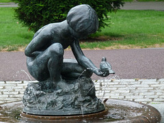 Boy and Bird Fountain