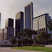 View of Downtown Houston from the Hilton Hotel, July 2005