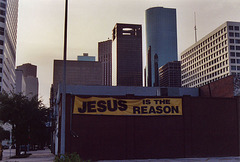 Scary Jesus Sign in Houston, July 2005
