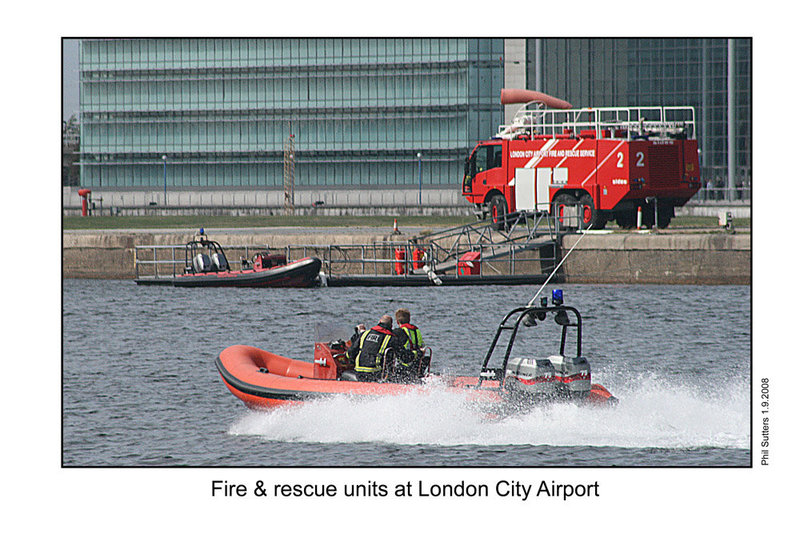 Fire & rescue units at London City Airport 1 9 08