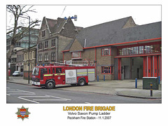 LFB Volvo Saxon Peckham Fire Station 11 1 2007 4Fl