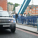 Unmarked Police Land Rover on Tower Bridge  30 8 2011