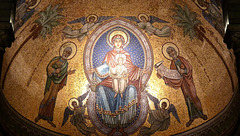 MONACO: Mozaïc de la Cathédrale: Marie la Glorieuse.