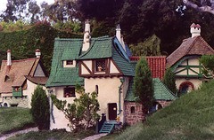 Detail of Houses in a Village from the StorybookLand Canal Boat Ride, 2003
