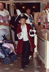 Boy Dressed as Captain Hook in Disneyland, 2003