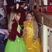 Two Girls in Disney Princess Costumes in Disneyland, 2003