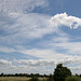 Summer clouds over Newton, Suffolk, England