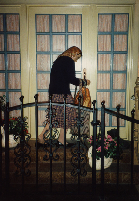 Statue of a Woman Taking Home Loaves of Bread in the Mirage Hotel in Las Vegas Near the Restaurants, 1992
