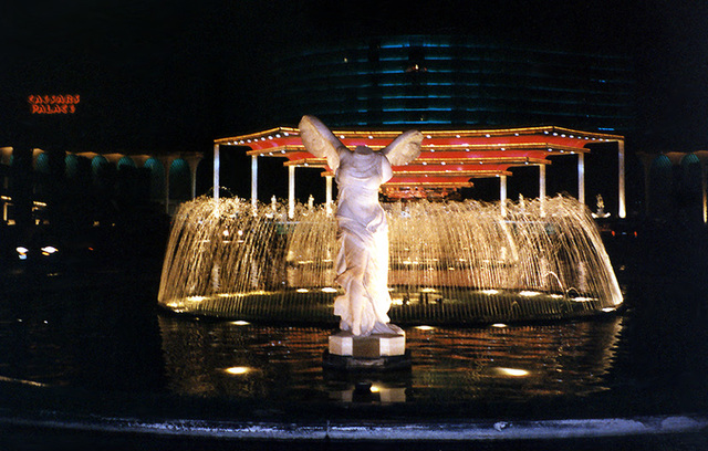 Caesars Palace at Night in Las Vegas, 1992