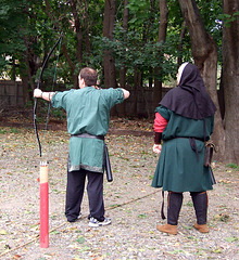 Lord Friedrich Teaching Archery at Agincourt, November 2007