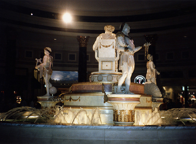 Cheesy Statues at the Forum Shops, Caesars Palace, is a lux…