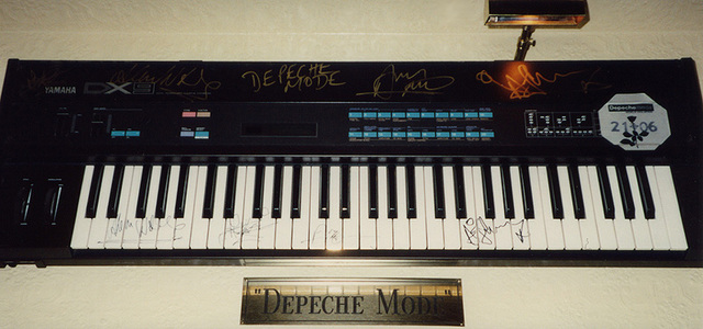 Depeche Mode Keyboard at the Hard Rock Cafe in Las Vegas, 1992