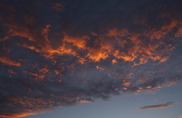 Sunset cloud formations
