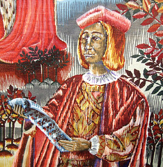 Detail of one of the Tapestry Decorations at the Coney Hop Event, February 2008