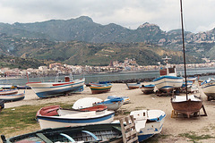 Beached Boats In the Harbor of Giardini-Naxos, March 2005