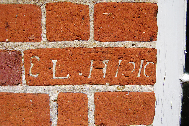 Pine Tree Cottage, Mill St, Middleton (14). Dated brick