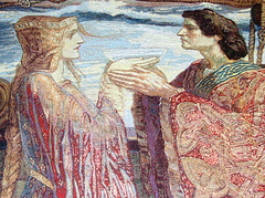 Detail of the Tristan and Isolde Tapestry Decoration at the Coney Hop Event, February 2008