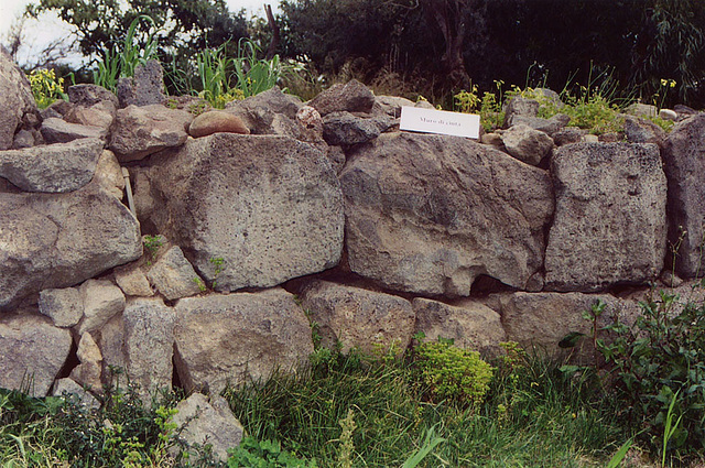 Detail of a Wall from the Ancient Greek Colony of Naxos, March 2005