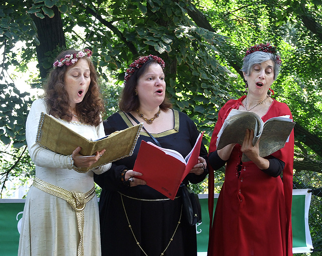 The Salomone Trio Performing at the Fort Tryon Park Medieval Festival, October 2009