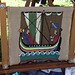 Viking Ship Embroidery at the Fort Tryon Park Medieval Festival, October 2009