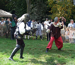 Fencing at the Fort Tryon Park Medieval Festival, October 2009