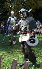 Jibril with Ervald in the Background at the Fort Tryon Park Medieval Festival, October 2009