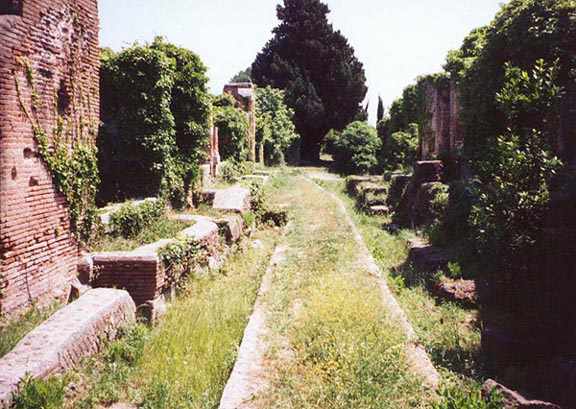 Street in Ostia Antiqua, June 1995
