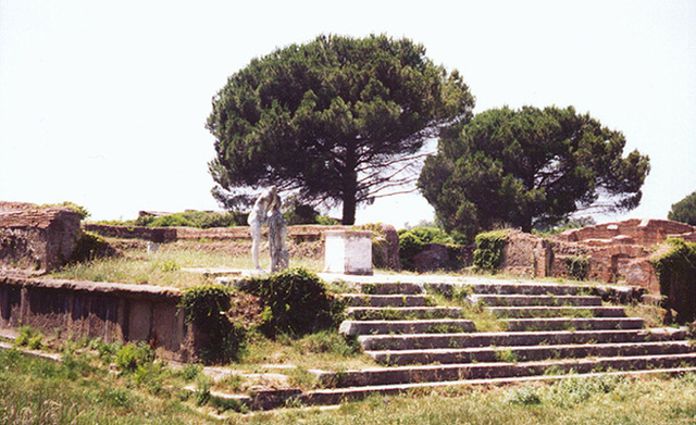 The Temple of Hercules in the Forum in Ostia Antiqua, 1995