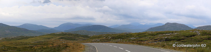 Range of hills in the centre of Lewis