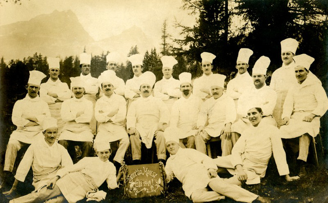 Suvretta House Chefs, St. Moritz, Switzerland, 1919