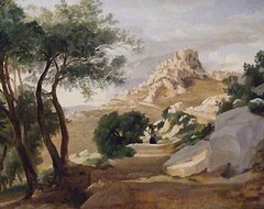 View of the Rocca di Papa above Lake Albano, Italy by Fritz Petzholdt in the Metropolitan Museum of Art, August 2010
