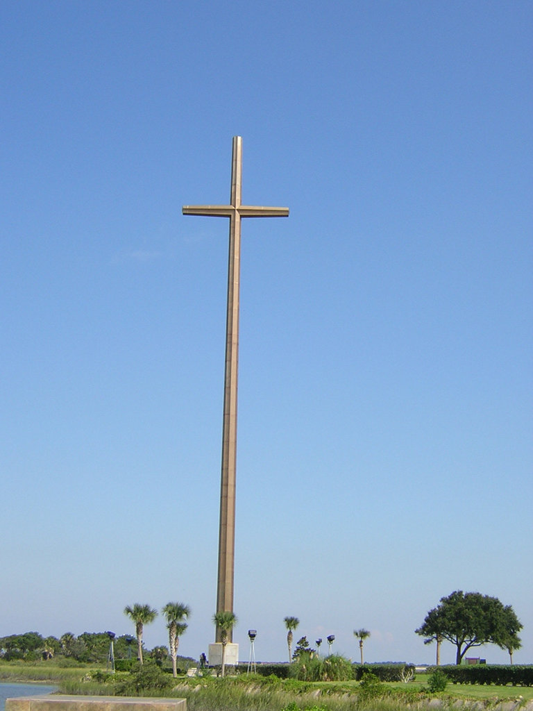 christ, that's a giant cross.