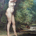 Detail of The Young Bather by Courbet in the Metropolitan Museum of Art, July 2010