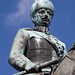 Detail of the Statue of Mannerheim, the Marshal of Finland in Helsinki, April 2013