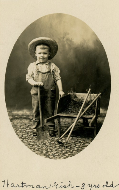 Hartman Gish, Farmer, Three Years Old, 1907