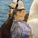 Detail of Boating by Manet in the Metropolitan Museum of Art, November 2008