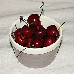 Cherries on Beige