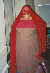 Mebdh as a Mummer at the Brooklyn Children's Museum, 2004