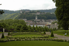 BESANCON: vue de la Citadelle depuis l'esplanade du Maréchal Juin.