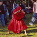 Sancha as a Devil Mummer at the Fort Tryon Park Medieval Festival, Oct. 2004